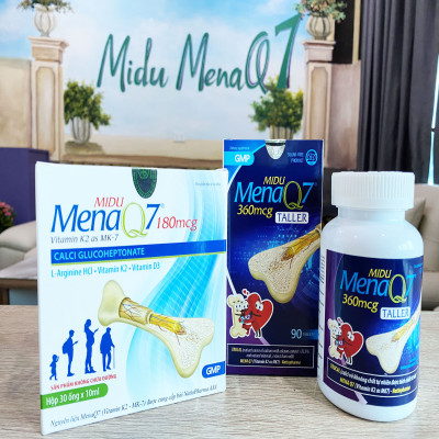 Midu MenaQ7 360mcg Taller (hộp 90 viên)